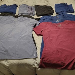 Barco One Scrubs Lot Tops Large Petite Pants